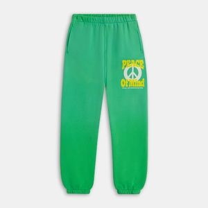 NWT Madhappy Peace of Mind Green Sweatpants Size Small